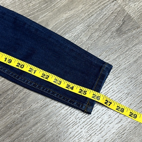Free People Women’s Distressed Mid-Rise Skinny Jeans Dark Blue Sz 25 - Picture 11 of 11